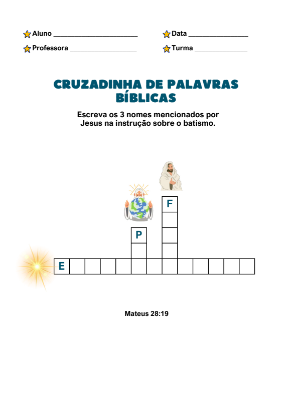 Cruzadinha de Palavras